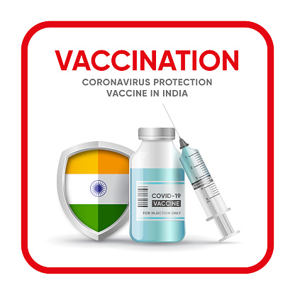 Vaccination - Coronavirus and Flu vaccine set