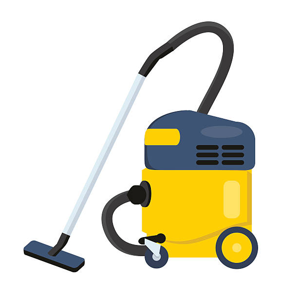 Vacuum cleaner vector illustration. Hoover icon. Cleaning machine Vacuum cleaner vector illustration. Hoover icon. Cleaning machine symbol airtight stock illustrations