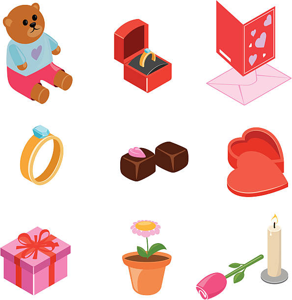 Valentine  icons | ISO collection vector art illustration