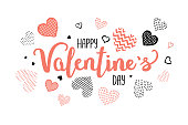 istock Valentines day calligraphy greeting 1125870463
