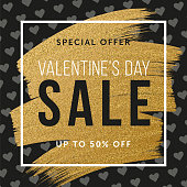 Valentine’s Day design for advertising, banners, leaflets and flyers - Illustration