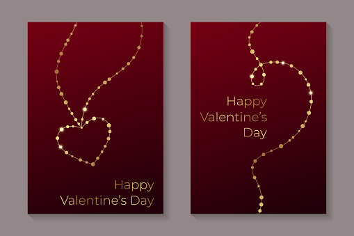 Valentine's day greeting card templates.