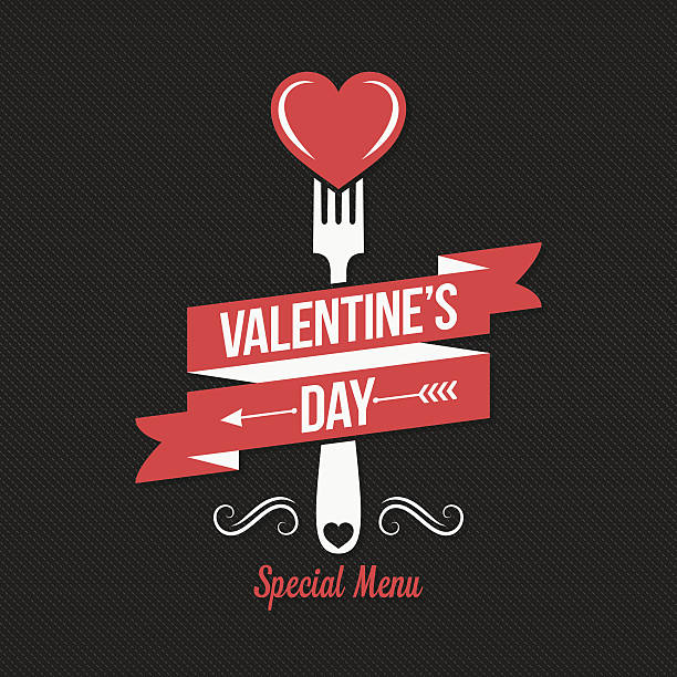 Valentines day menu design background. Valentines day menu design background. 10 eps dinner stock illustrations
