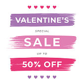 istock Valentine’s Day Sale design for advertising, banners, leaflets and flyers. 1197448837
