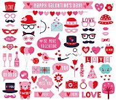 Valentine’s Day vector clip art collection