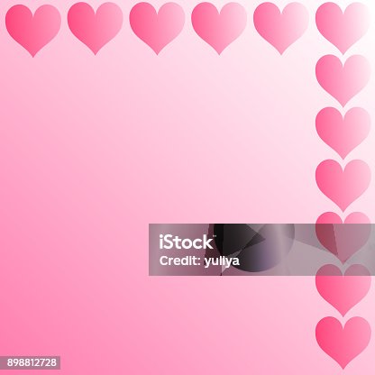 istock Valentine's-Day-Card-Hearts-Pink-Background 898812728
