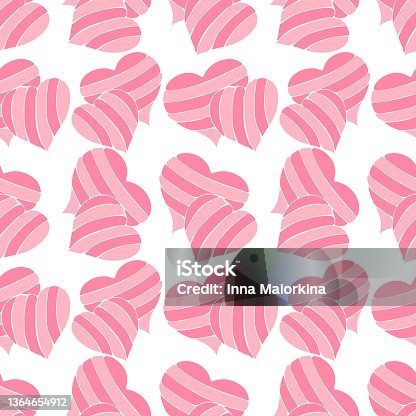 istock Valentine's-pink-heart-pattern 1364654912