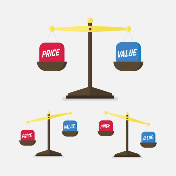 Value And Balance In Art : Royalty free pricing strategy clip art vector images