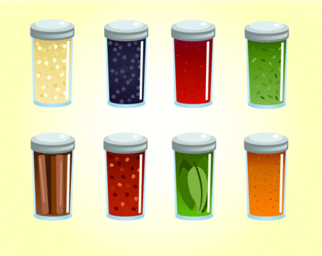 Various Spice Jars