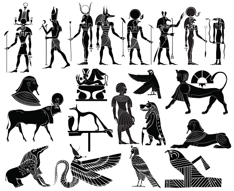 Various themes of ancient Egypt