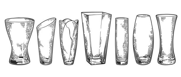 illustrations, cliparts, dessins animés et icônes de vase mis croquis 7 - hand draw jar