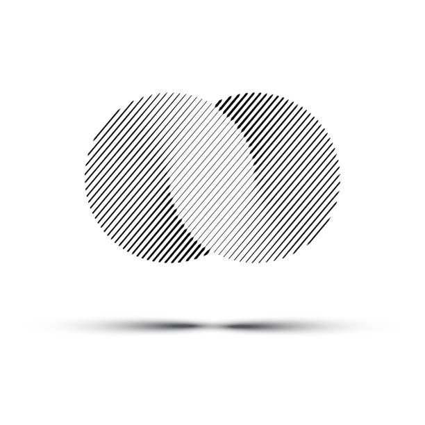 vektor abstrakte unendliche kreise. schwarze linie-logo-design-element. - ewigkeit stock-grafiken, -clipart, -cartoons und -symbole
