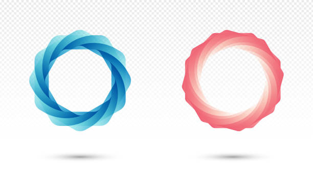 Vector abstract  swirl pattern logo icon isolated vector art illustration