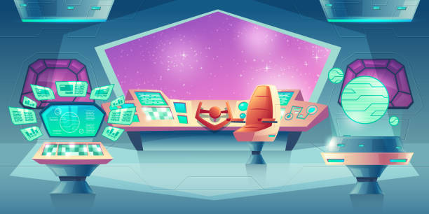 Best Spaceship Interior Illustrations Royalty Free Vector