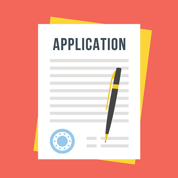 Vector application form  application form stock illustrations