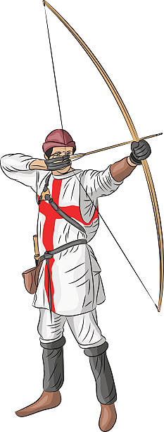 wektor archer. - robin hood stock illustrations
