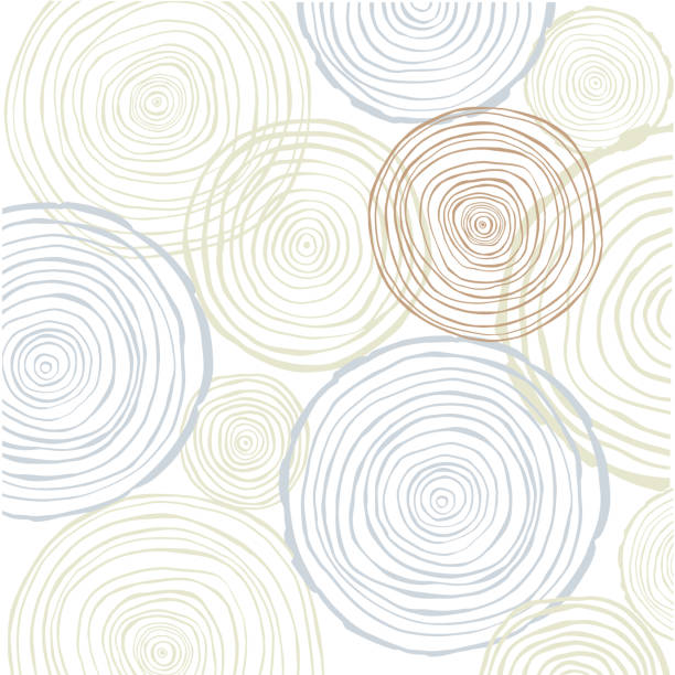 Vector  background  with   tree rings. Vector  background  with  hand drawn tree rings. forest designs stock illustrations