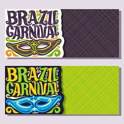 Vector banners for Brazil Carnival