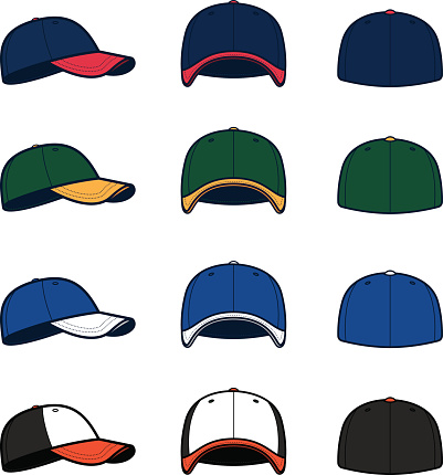 Vector Baseball Caps