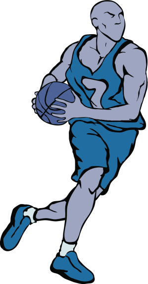 Vector Basketball player created in Illustrator vector
