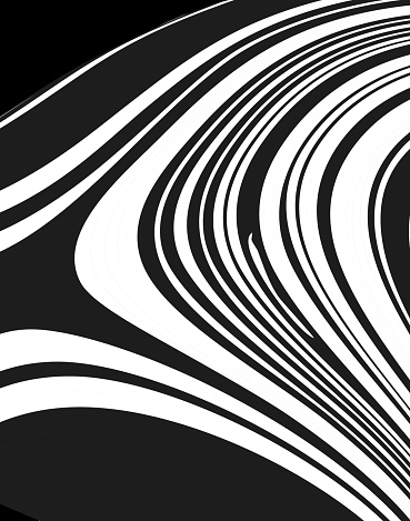 Vector black and white dynamic stripes textured pattern for design,Abstract Backgrounds