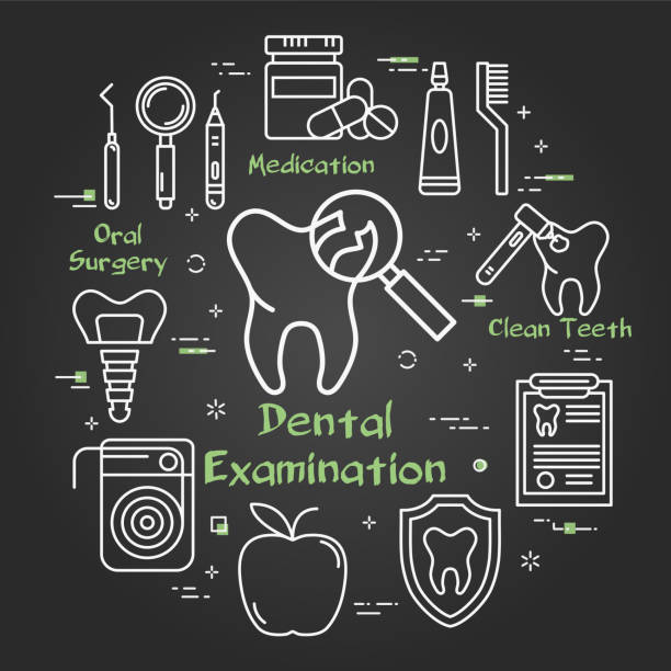 Drawing Of A Tooth Decay Illustrations, Royalty-Free Vector Graphics