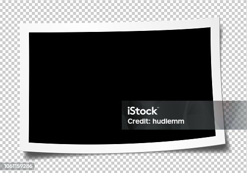 istock Vector blank picture frame textured isolated 1061159286