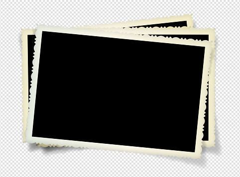 Vector blank picture frame textured isolated