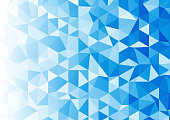 Vector blue triangle background