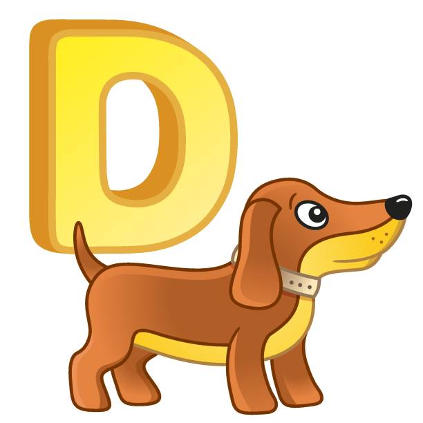 Animals Alphabet D Is For Dogs Illustrations, Royalty-Free Vector ...