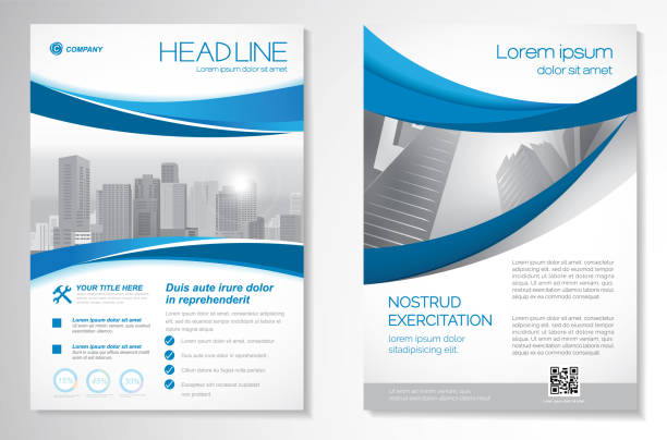 Vector Brochure Flyer design Layout template size A4, Front page and back page, infographics. Easy to use and edit. brochure patterns stock illustrations