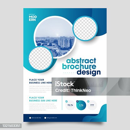 istock Vector Brochure Flyer design Layout template 1321503351