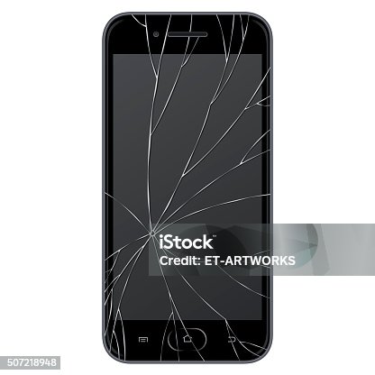 istock Vector broken Smart phone 507218948