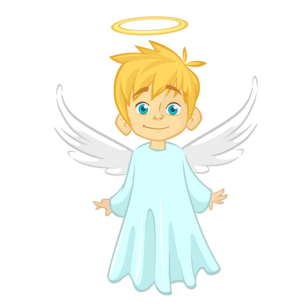 Best Baby Angel Illustrations, Royalty-Free Vector Graphics & Clip Art ...