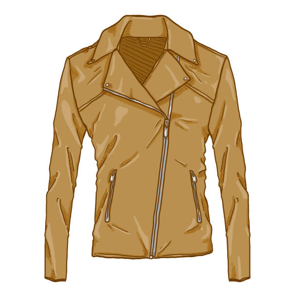 Brown Leather Jacket Cartoon Illustrations, Royalty-Free Vector ...