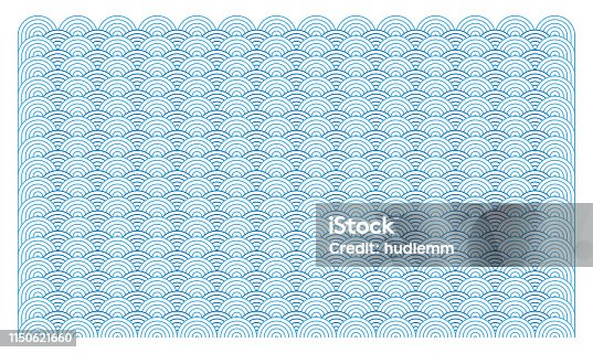 istock Vector Chinese traditional wave pattern background 1150621660