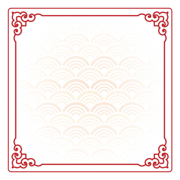 Vector Circular Frame of Chinese Style vector art illustration