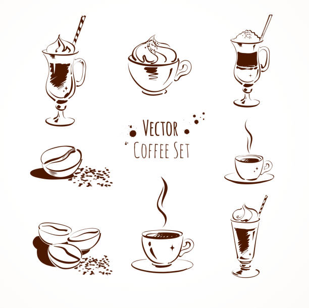 Royalty Free Coffee Liqueur Clip Art, Vector Images ...