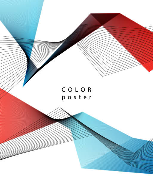 Vector color abstract geometric banner with triangle. Vector color abstract geometric banner with triangle. For brochure, pocter, leaflet design connection borders stock illustrations