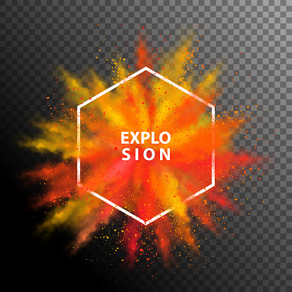 Vector colorful explosion