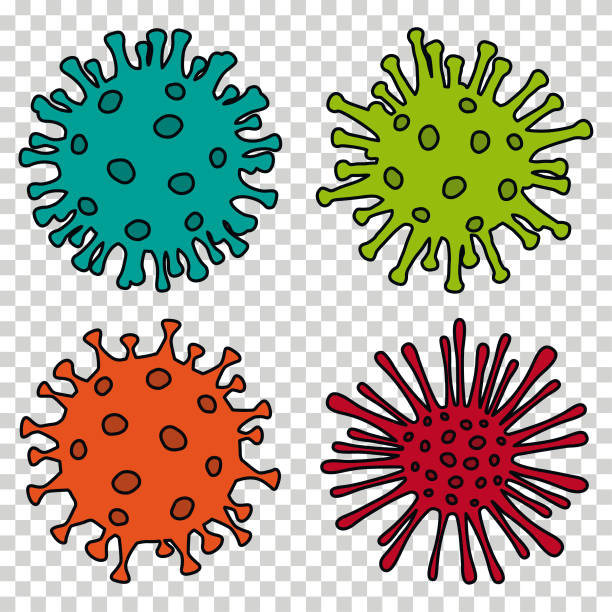 Vector Coronovirus icons Vector illustration with layers (removeable) and high resolution jpeg file included (300dpi). covid variant stock illustrations