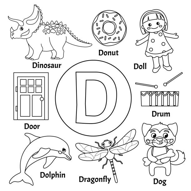 40 alphabet d with dragonfly illustrations clip art istock