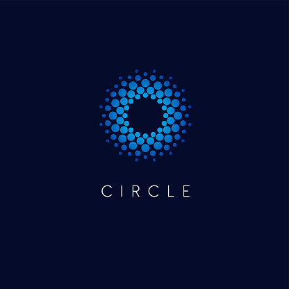 Vector design template. Circle abstract icon.