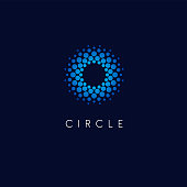istock Vector design template. Circle abstract icon. 1343815159