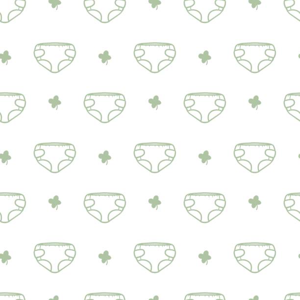 Baby Diapers Backgrounds Illustrations, Royalty-Free Vector Graphics