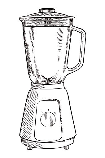 Vector drawing of a blender