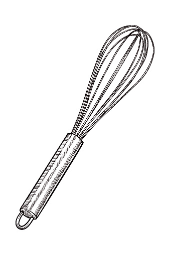 Vector drawing of a whisk