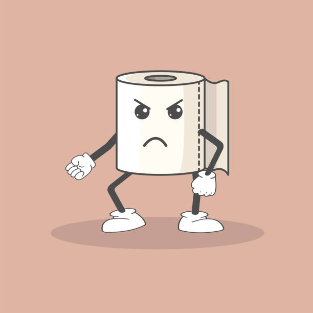 Funny Toilet Paper Clip Art Illustrations, Royalty-Free Vector Graphics ...
