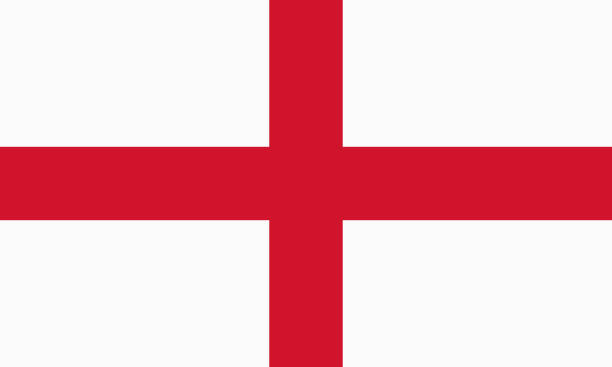 vektor-flagge von england. teil 3:5. englische nationalflagge. - englische flagge stock-grafiken, -clipart, -cartoons und -symbole