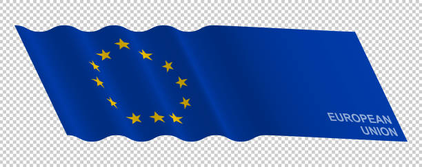 illustrations, cliparts, dessins animés et icônes de vector drapeau de l’union européenne agitant fond - parlement européen